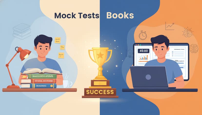 Cover image for Mock Tests vs. Books: Which is More Effective for Exam Preparation?